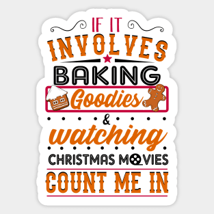 Funny Baking Christmas Sweater Sticker